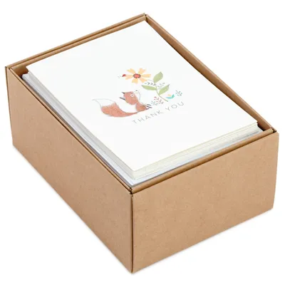 Woodland Animals Assorted Blank Thank-You Notes, Box of 48 for only USD 12.99 | Hallmark
