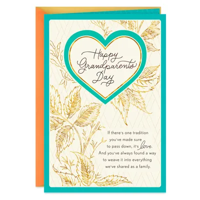 A Family Tradition of Love Grandparents Day Card for only USD 3.99 | Hallmark