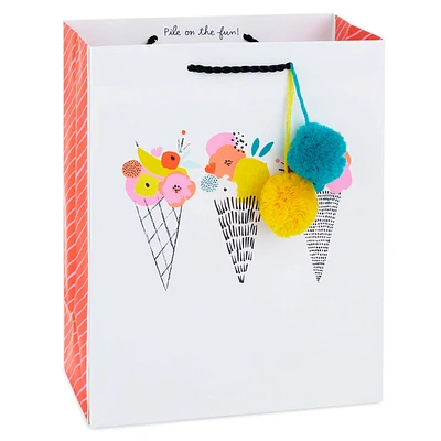 9.6" Ice Cream Cones and Flowers Medium Gift Bag for only USD 3.49 | Hallmark
