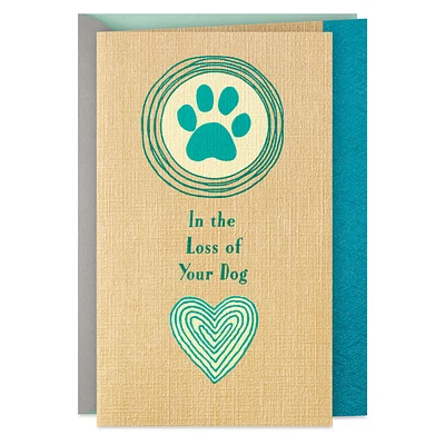 Remembering the Love You Shared Sympathy Card for Loss of Dog for only USD 3.99 | Hallmark