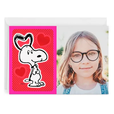 Personalized Peanuts® Snoopy and Hearts Love Photo Card for only USD 4.99 | Hallmark