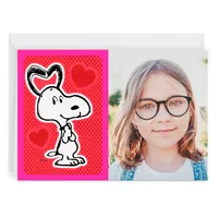 Personalized Peanuts® Snoopy and Hearts Love Photo Card for only USD 4.99 | Hallmark