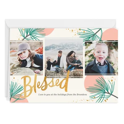 Personalized Blessed Holiday Photo Card for only USD 4.99 | Hallmark