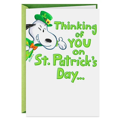 Peanuts® Snoopy Happy Dance Musical St. Patrick's Day Card for only USD 5.59 | Hallmark