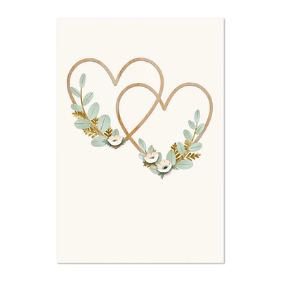 Entwined Floral Heart Wreaths Wedding Card for only USD 8.59 | Hallmark