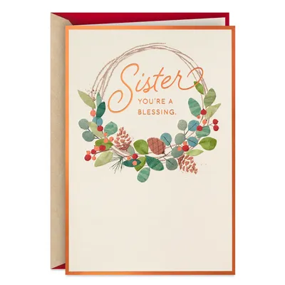 You're a Blessing Christmas Card for Sister for only USD 3.59 | Hallmark