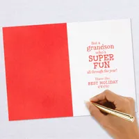 A Grandson Who's Super Fun Christmas Card for only USD 3.59 | Hallmark