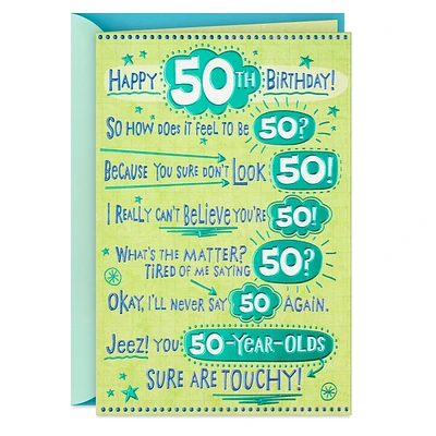 Can't Believe You're 50 Funny 50th Birthday Card for only USD 4.99 | Hallmark