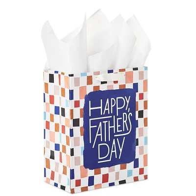 9.6" Colorful Checkerboard Medium Father's Day Gift Bag With Tissue Paper for only USD 6.99 | Hallmark