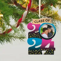 Congrats, Grad! 2024 Porcelain Photo Frame Ornament for only USD 19.99 | Hallmark