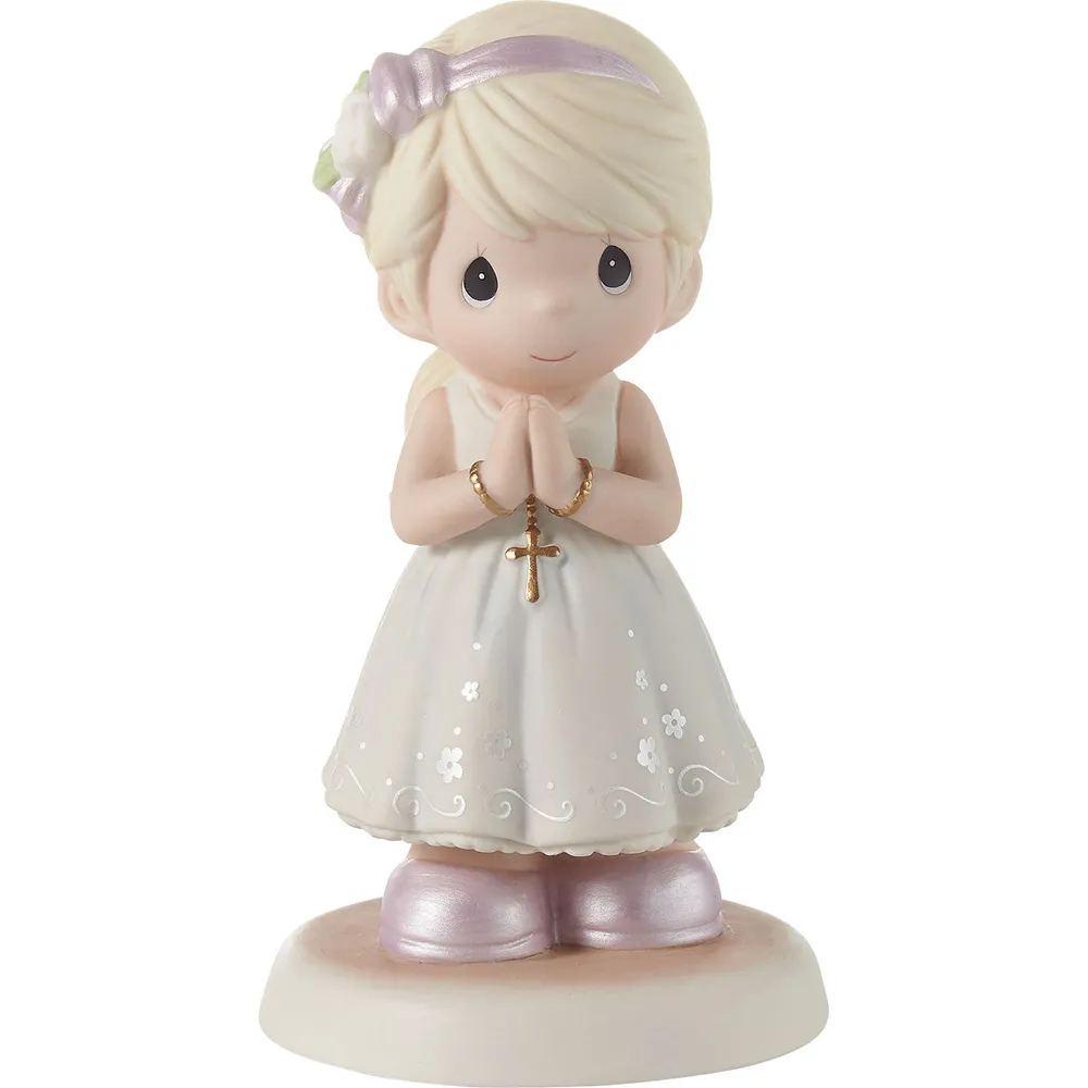 Precious Moments Blessings On Your First Communion Blonde Girl Figurine, 5.3" for only USD 49.99 | Hallmark