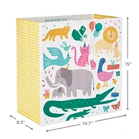 15" Zoo Animals Extra-Deep Gift Bag for only USD 5.99 | Hallmark