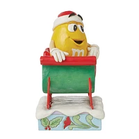 Jim Shore M&M'S Yellow in Sleigh Figurine, 5.7" for only USD 54.99 | Hallmark