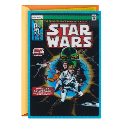Star Wars™ Comic Book Cover Lenticular Father's Day Card for Dad for only USD 5.99 | Hallmark