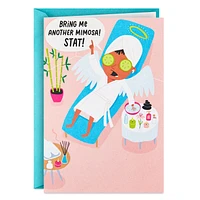 Guardian Angel Spa Day Funny Birthday Card for only USD 4.49 | Hallmark