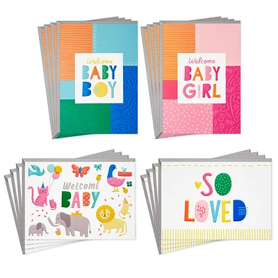 Welcome Baby Assorted New Baby Cards, Pack of 16 for only USD 10.99 | Hallmark