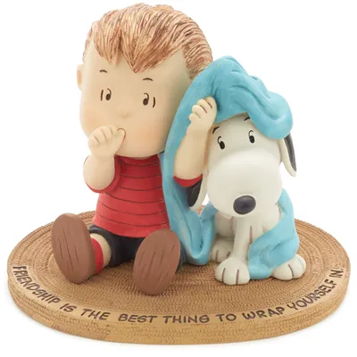 Peanuts® Linus and Snoopy Wrapped in Friendship Mini Figurine, 3.88" for only USD 29.99 | Hallmark