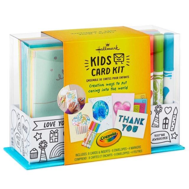 Crayola® Kids Card Kit With Markers in Caddy, Pack of 8