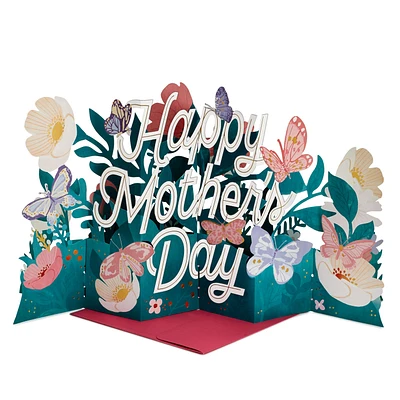 Jumbo Flowers and Butterflies 3D Pop-Up Mother's Day Card for only USD 9.99 | Hallmark