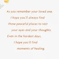 Wishing You Peace and Healing Sympathy Card for only USD 7.99 | Hallmark