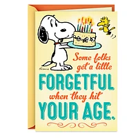 Peanuts® Snoopy and Woodstock Forgetful Funny Birthday Card for only USD 2.99 | Hallmark