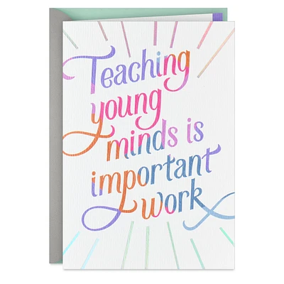 Important Work Thank-You Card for Teachers for only USD 4.99 | Hallmark