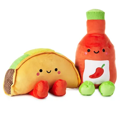 Large Better Together Taco and Hot Sauce Magnetic Plush, 16" for only USD 39.99 | Hallmark