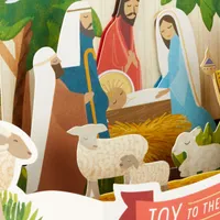 Joy to the World Nativity Scene 3D Pop-Up Christmas Card for only USD 7.99 | Hallmark