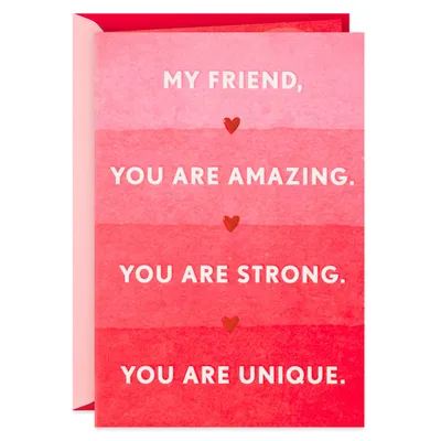 Amazing, Strong, Unique, Loved Friendship Card for only USD 3.59 | Hallmark