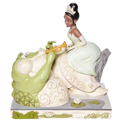 Jim Shore Disney Tiana and Louis White Woodland Figurine, 7.5" for only USD 76.99 | Hallmark