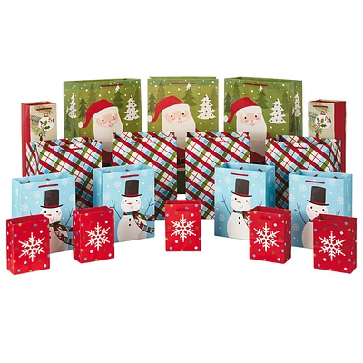 Assorted Sizes and Designs 18-Pack Christmas Gift Bags for only USD 29.99 | Hallmark