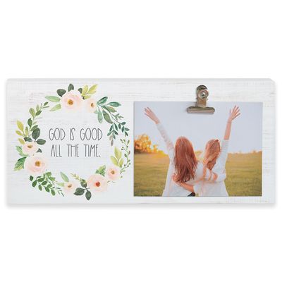 God Is Good Clip Picture Frame, 3x5
