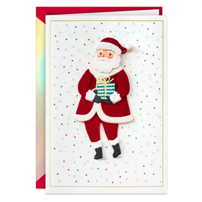 Fun Surprises Santa Claus With Gift Christmas Card for only USD 9.59 | Hallmark