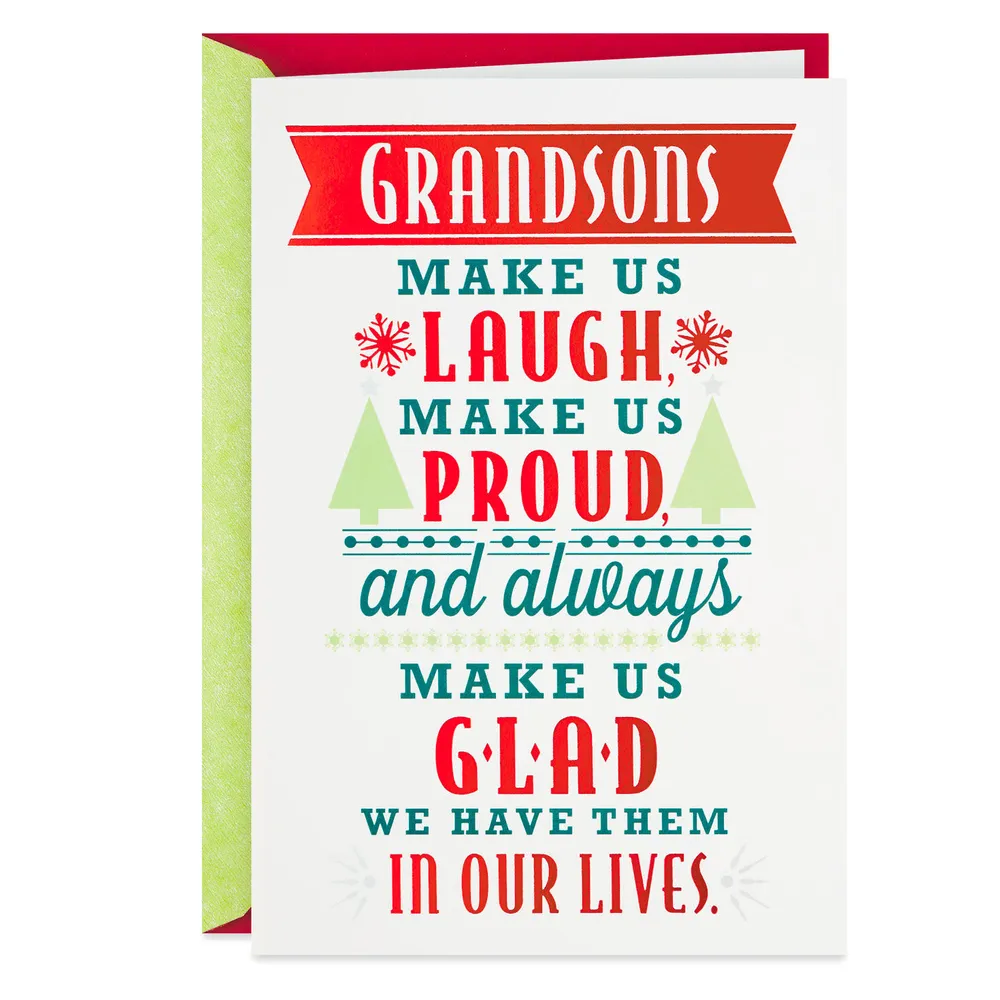 So Glad You're in Our Lives Christmas Card for Grandson for only USD 2.99 | Hallmark