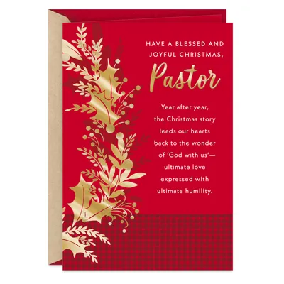 Thank You for All You Do Religious Christmas Card for Pastor for only USD 2.99 | Hallmark