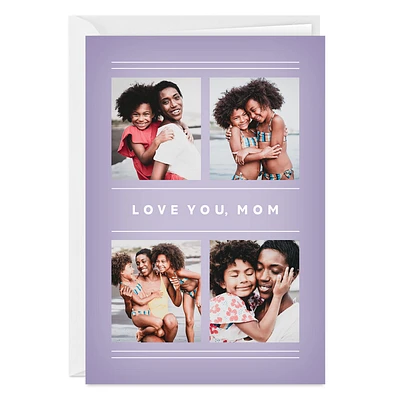 Photo Frames on Purple Folded Photo Card for only USD 4.99 | Hallmark