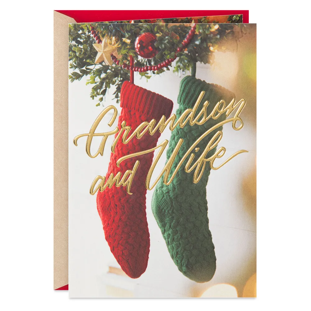 So Grateful for You Christmas Card for Grandson and Wife for only USD 3.59 | Hallmark