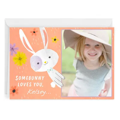 Personalized Somebunny Loves You Easter Photo Card for only USD 4.99 | Hallmark