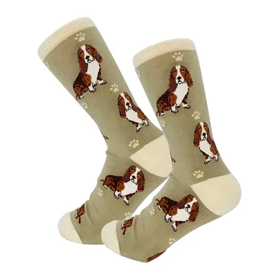 E&S Pets Basset Hound Novelty Crew Socks for only USD 11.99 | Hallmark
