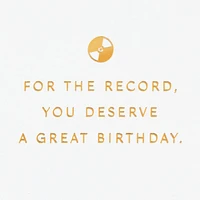 For the Record Birthday Card for only USD 8.59 | Hallmark