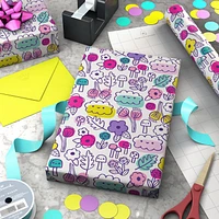 Floral Doodles Wrapping Paper, 20 sq. ft. for only USD 4.99 | Hallmark