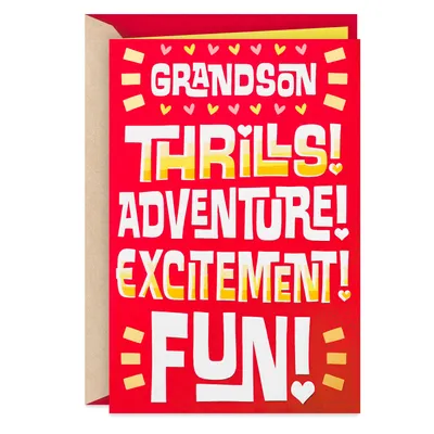 Thrills and Adventure Valentine's Day Card for Grandson for only USD 3.99 | Hallmark