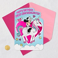 Disney Minnie Mouse on Unicorn Birthday Card for Great-Granddaughter for only USD 2.99 | Hallmark