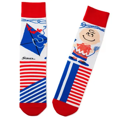 Peanuts® Charlie Brown With Kite Novelty Crew Socks for only USD 14.99 | Hallmark