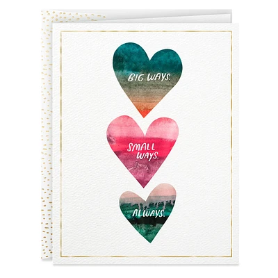 Watercolor Hearts Love Card for only USD 4.59 | Hallmark