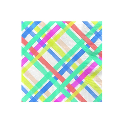 Bright Pastel Plaid Cocktail Napkins, Set of 16 for only USD 4.49 | Hallmark