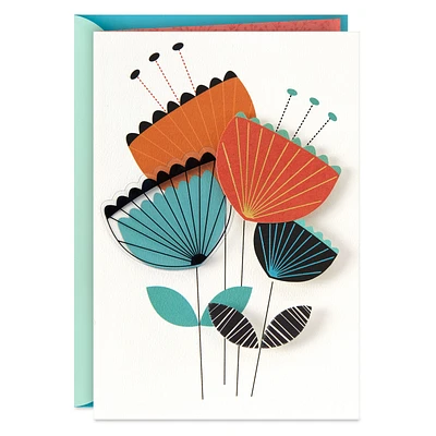 Folk Art Flowers Blank Card for only USD 7.59 | Hallmark