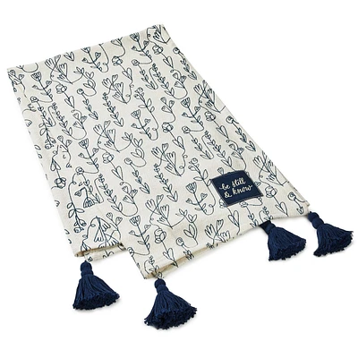 DaySpring Be Still and Know Throw Blanket With Tassels, 50x60 for only USD 34.99 | Hallmark