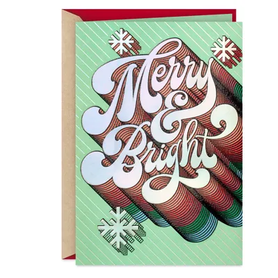 Merry and Bright Christmas Card for only USD 4.99 | Hallmark