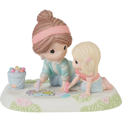 Precious Moments Mom and Daughter Chalk Drawing Figurine, 4.57" for only USD 72.99 | Hallmark